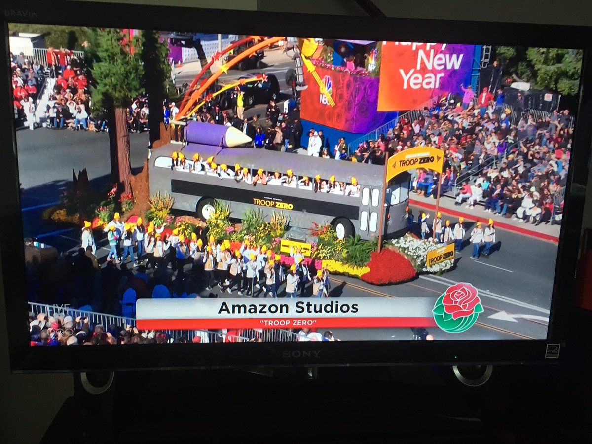 ShleyJoy's tweet photo. @TroopZeroMovie just spotted you in the #nbcroseparade!!! Looking forward to finally seeing #TroopZero on #PrimeVideo January 17th! https://t.co/vqkBNBZddM
