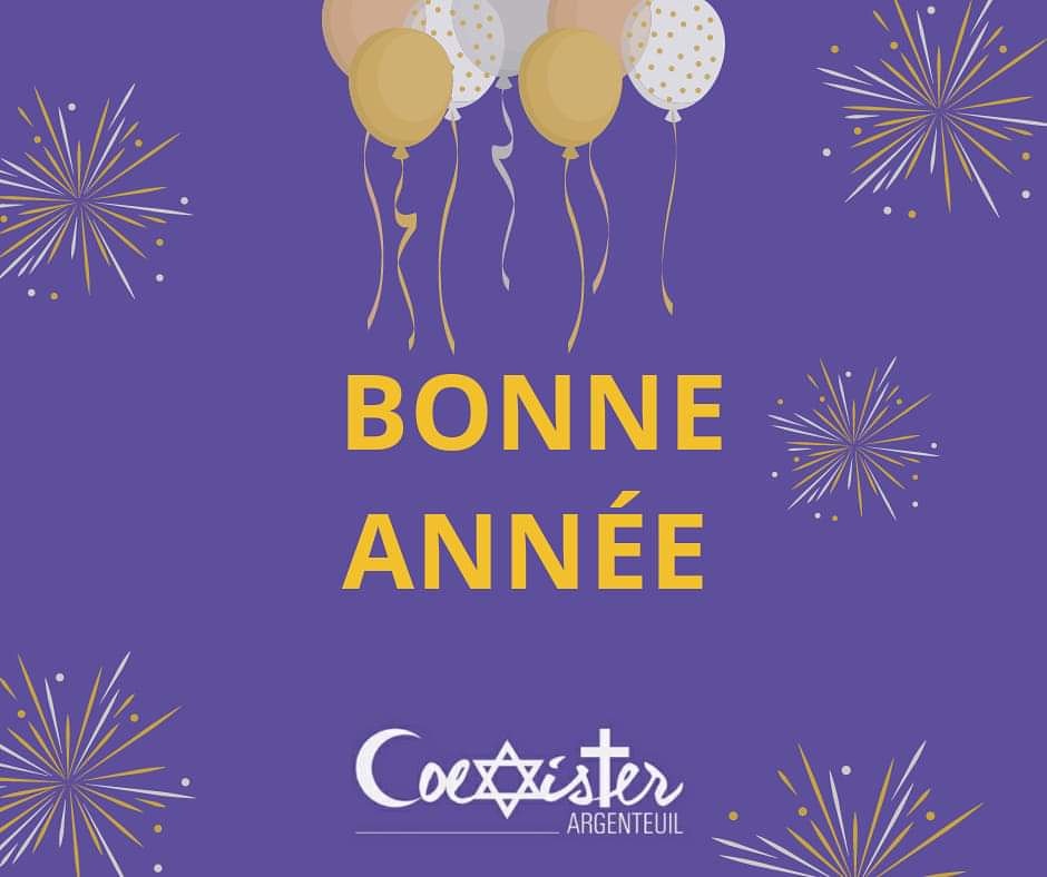 CxtArgenteuil's tweet photo. Bonne et heureuse année 2020 à tous nos sympathisant.e.s et coexistant.e.s. 😊🎉
#coexisterfrance #nouvelan2020 #coexister #2020NewYear https://t.co/9vWWEqpH4F