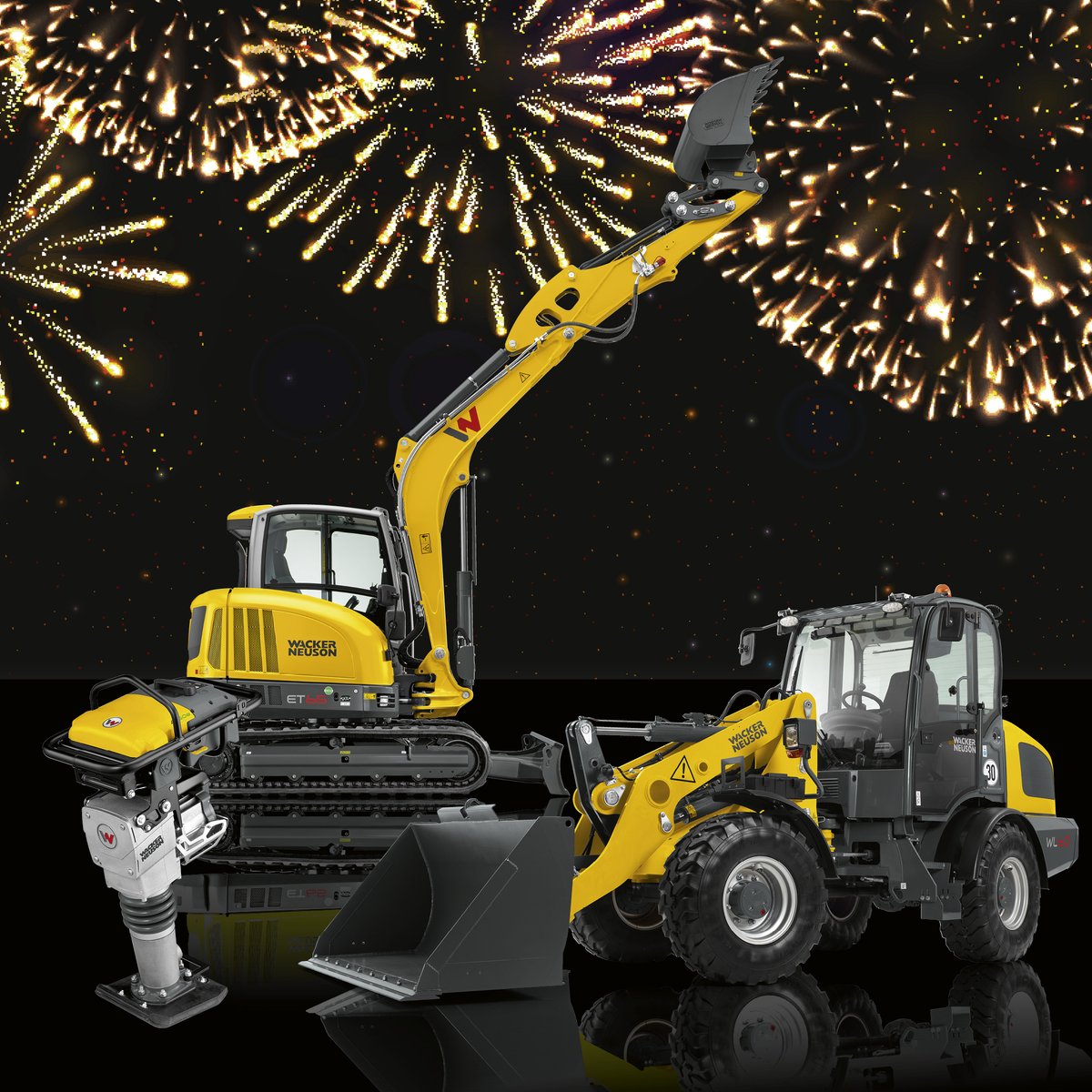 WackerNeusonNA's tweet photo. Happy New Year! May this year bring you happiness, joy and #allittakes to get the job done. What are some of your New Year's goals or resolutions? #compactiondomination #wackerneuson #newyear #2020 #goals https://t.co/N6NXEgex1P
