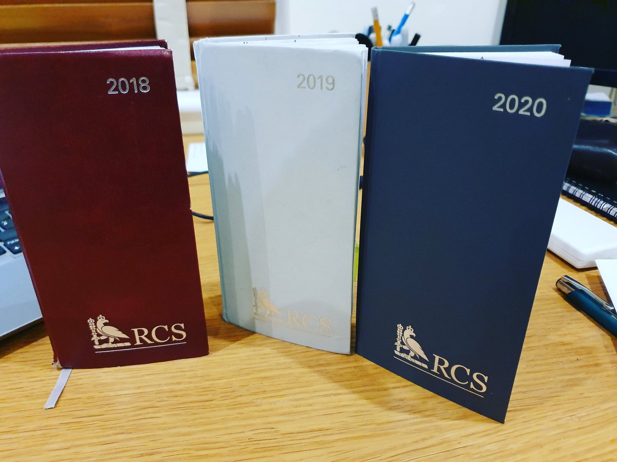 The new diary takes over, happy new year everyone. 
#rcs #royalcollegeofsurgeons #dentalimplants #2020NewYear #happynewyear