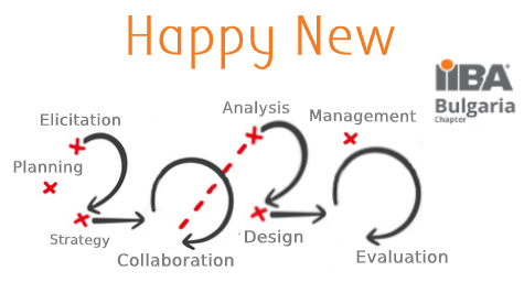Щастлива Нова година :-)
С пожелание за здраве, щастие и поне 366 нови успешни проекти.
Българският чаптър на Международния институт по бизнес анализ

Happy New Year :-)
We wish you good health, happiness and at least 366 new successful projects.
IIBA Bulgaria Chapter