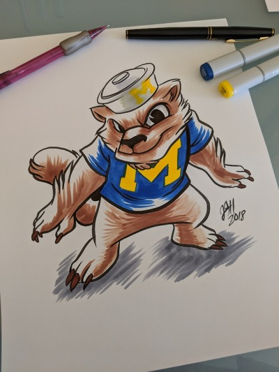 InkAndClaw's tweet photo. Michigan Wolverine, by @joshuadraws #WolverineWednesday #GuloGulo #GuloLuscus #GuloGuloLuscus #Carcajou #Quickhatch https://t.co/0RgmD7RrzE https://t.co/ChNTHXZmLi