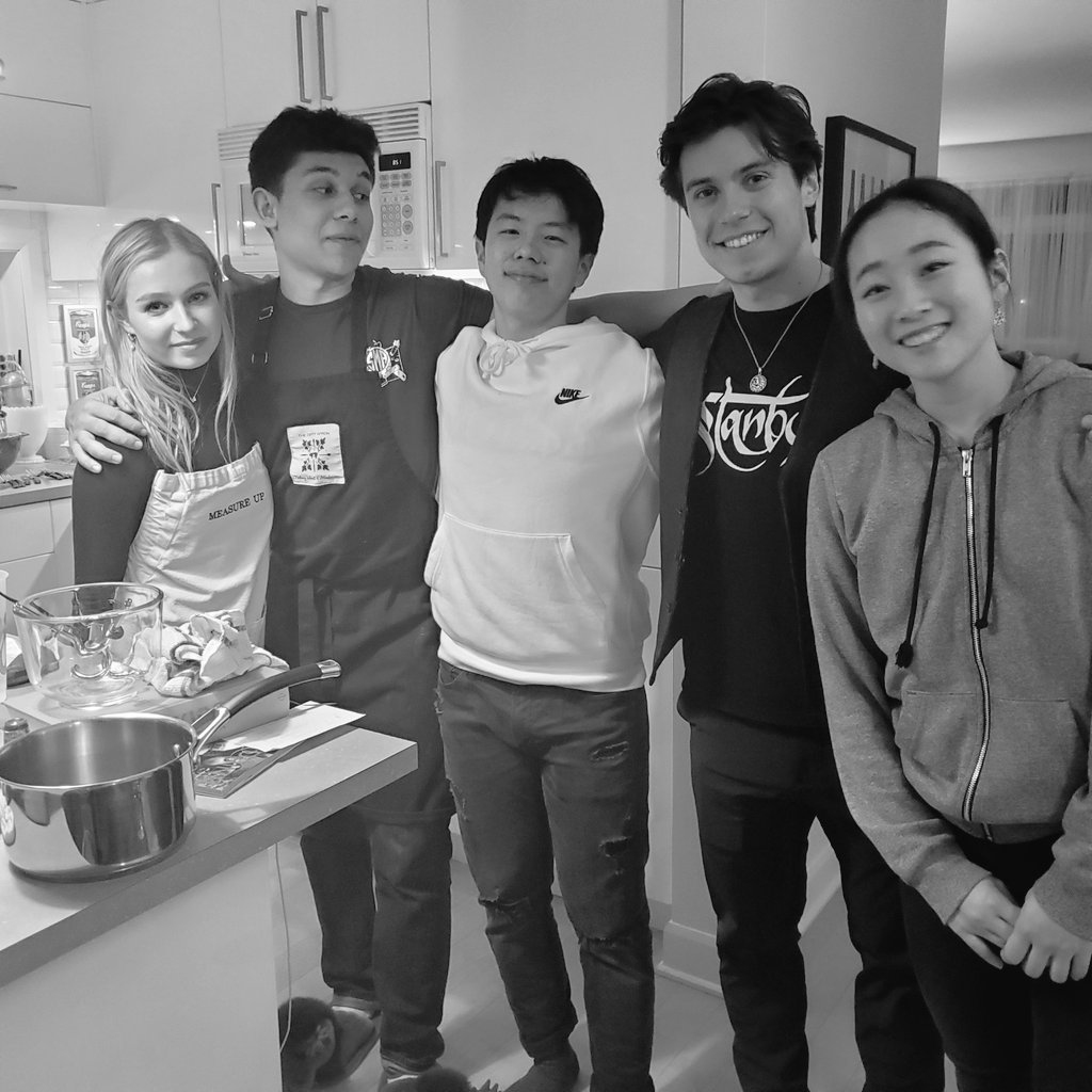 Ended 2019 in the kitchen with the skating fam...