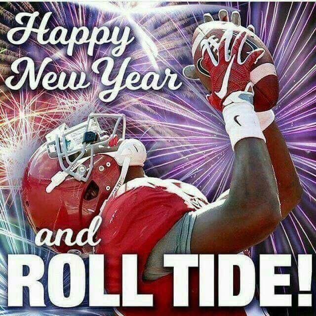 Roll Tide and Happy New Year y’all!!