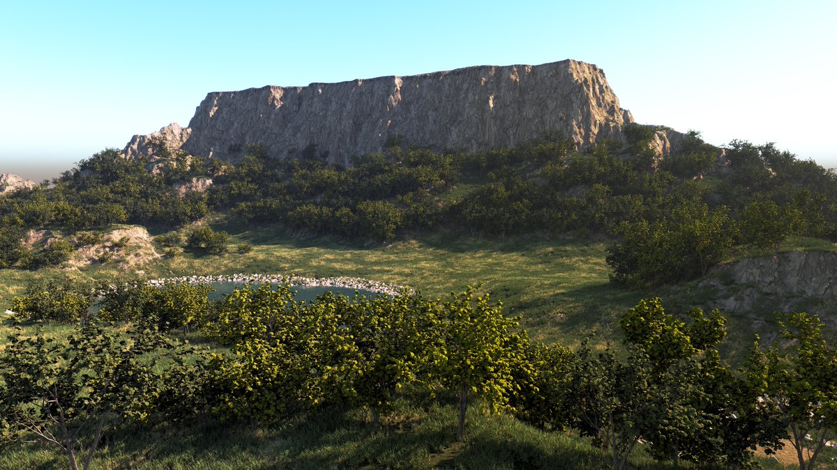 TitanKingMedia's tweet photo. Angle #2
Our latest 3D Terrain!
Made with: #Quixel #Megascans, #Exlevel #GrowFx, #Worldcreator, and #chaosGroup #Vray
#indiedev #3dart #3d #3dmodeling #environmentart #gamedev #webseries #art #animation https://t.co/DB5KJssKXo