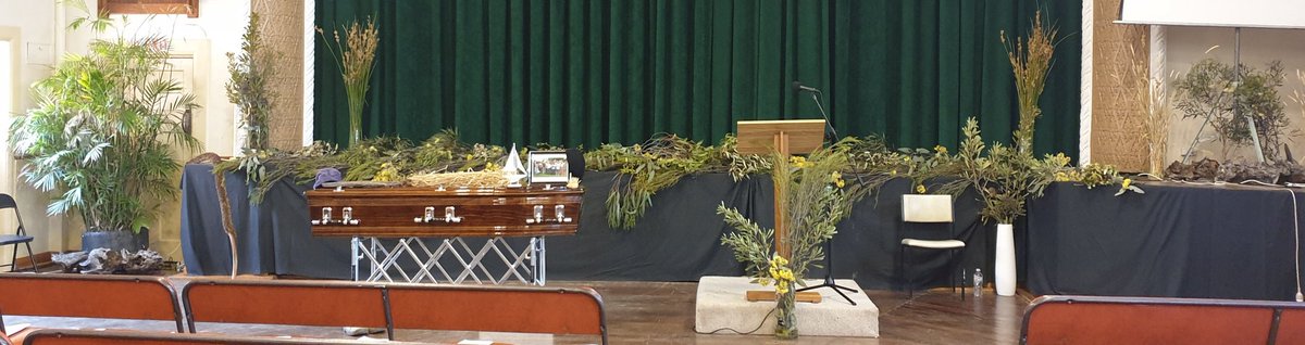 dptann's tweet image. Bush funeral at @KanivaAu Shire Hall. #RIPBD