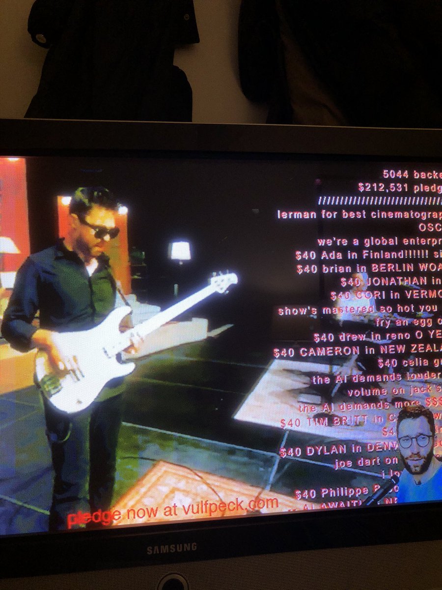 abbydart's tweet photo. Whoohoo! A @vulfpeck telethon with a pledge drive. Jerry Lewis would be impressed! https://t.co/6AQNsv3YVC