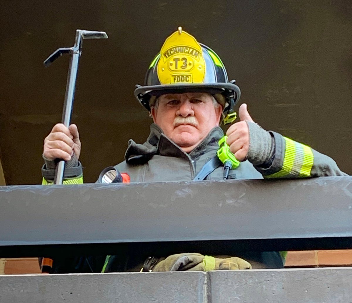 dcfireems's tweet photo. They call him “Iron Mike”, &amp; today Mike Rogers is serving his final shift at #DCsBravest Tower 3 after 30+ years of service to our city. He is shown here with Jarrid Gaston, whom he served as a father figure &amp; mentor,when as a young boy Jarrid found refuge at Mike’s firehouse. https://t.co/tKQge4m8Ze