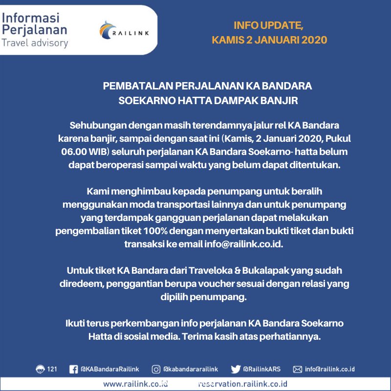 Ka Bandara Railink On Twitter Infoupdate Perjalanan Ka