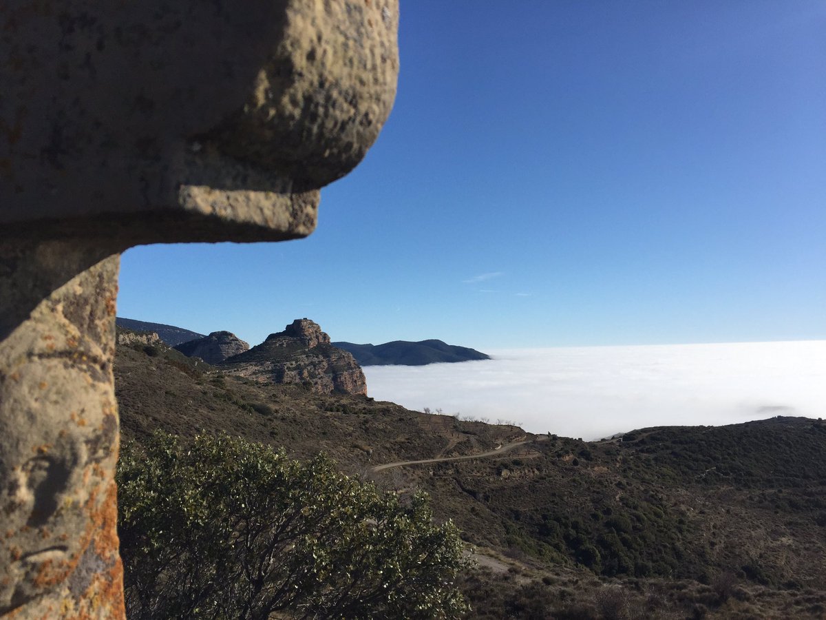 AnabelLaguarta's tweet photo. Otra vez el #mardenubes..... hipnotiza, esta vez subiendo a #santolarieta a ver el sol. #huesca #saltoderoldan #sierradeguara. 13º de cambio de tª en 3 km. @tiempobrasero @eltiempo_atv @Huesca_LaMagia @HoyadeHuesca @SOShu324 https://t.co/EmO5mvEuBx