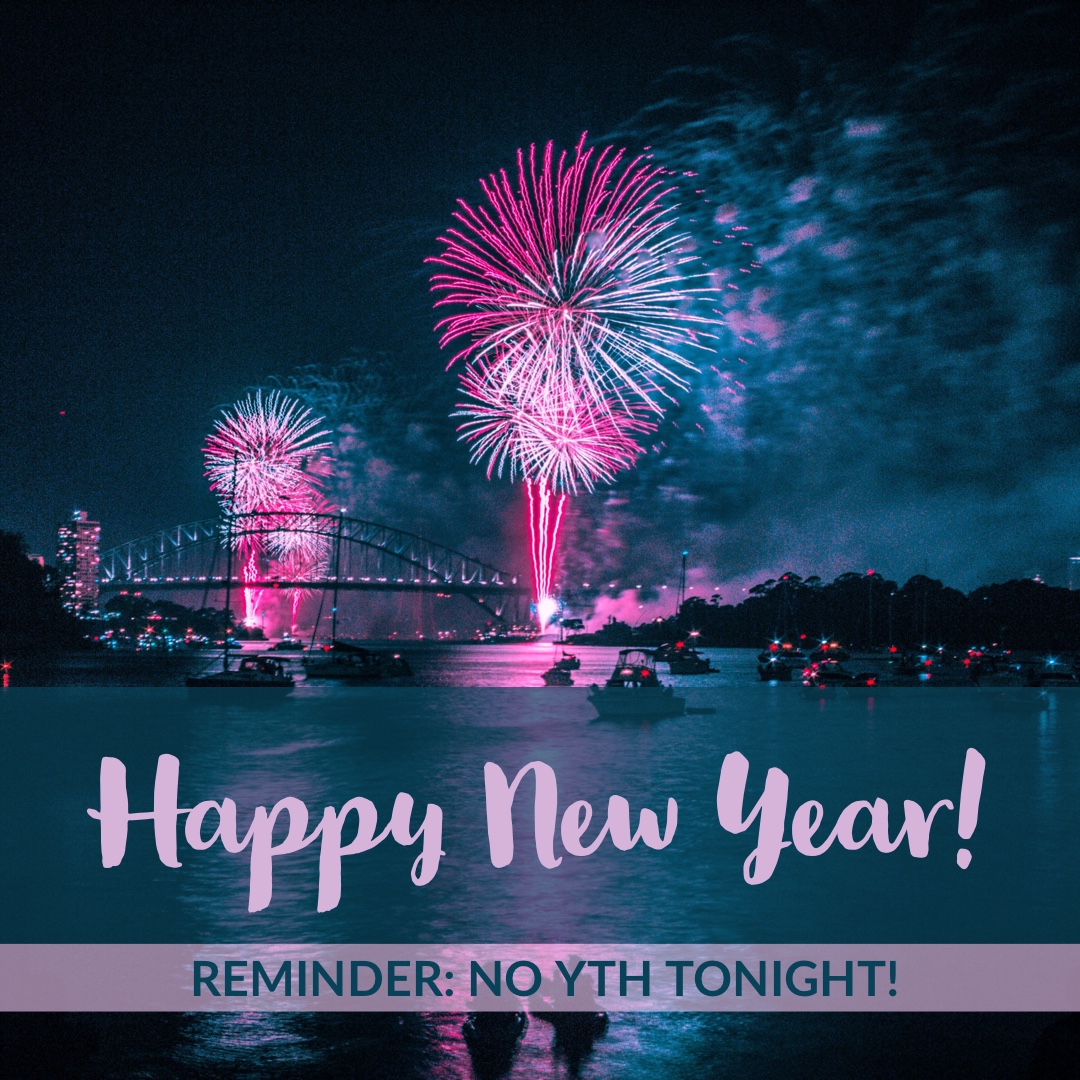 DoverYTH's tweet photo. Happy New Year! Reminder that there is no YTH tonight. We’re back next Wednesday! #emergeYTH https://t.co/LeSajFFycr