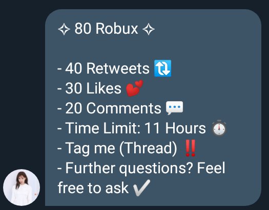 Itzfarinaz They He On Twitter Please Help Me With This Rt Deal I Really Need 80 Robux So Please Help Adoptmetrades Rtdeal Rt4rt Like4like Adoptmetrading Robux Roblox Adoptmegiveaway Adoptmetraders Https T Co H8dijubzwj - i need robux please