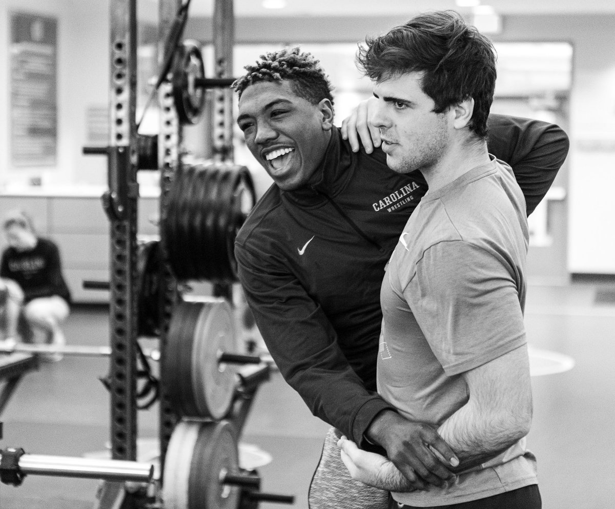 NCAAWrestling's tweet photo. We love wrestling. Wrestling is fun. 

📸: @UNCWrestling &amp; Barron Northrup https://t.co/1Vfe4YN1V8