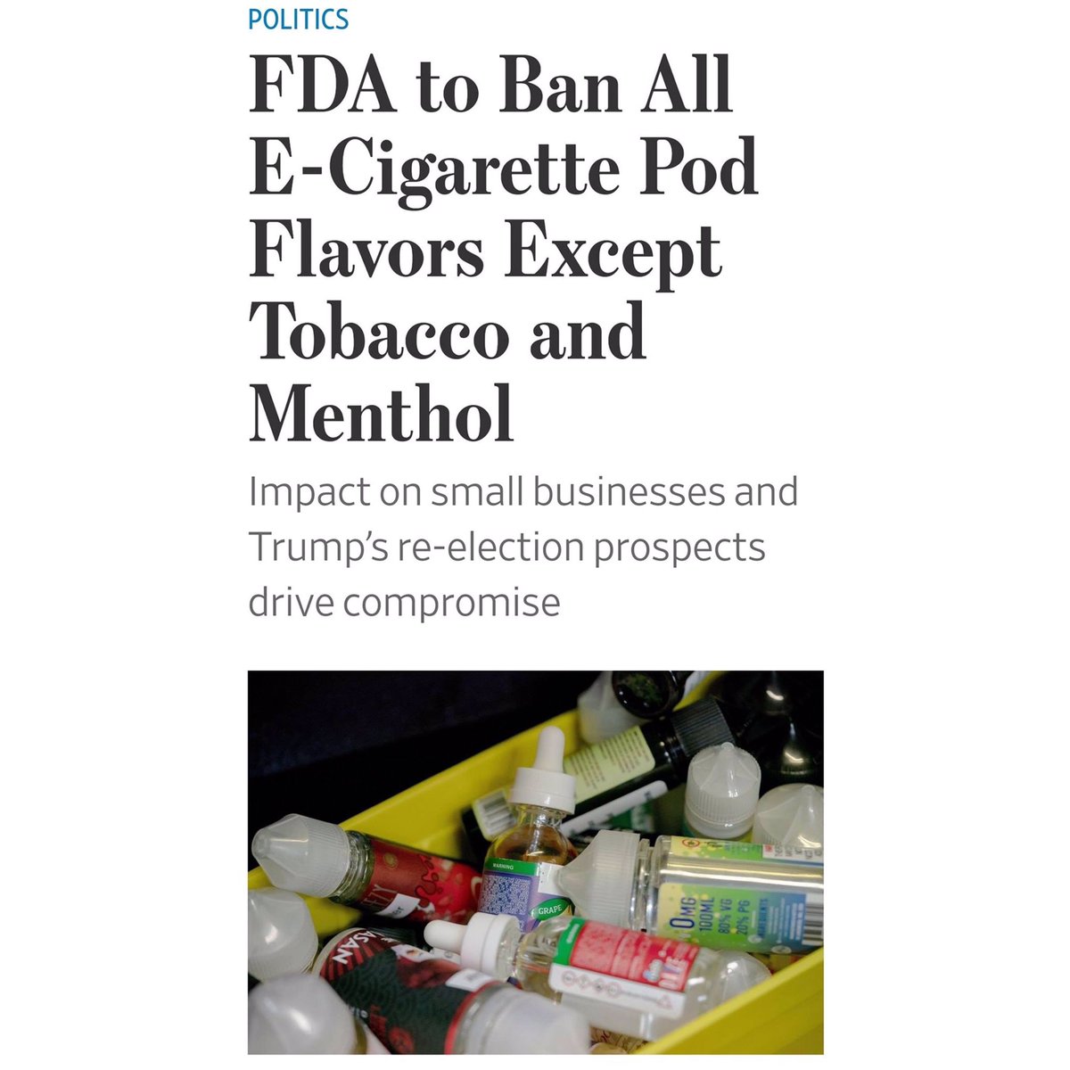 OfficiallyLando's tweet photo. Mixed feelings about this #AdultsLikeFlavors #AdultsLikeFlavorsToo #NotBlowingSmoke #SmokeFree #CASAA #HarmReduction #ProhibitionDoesNotWork #SaveVaping #Vaping #Vaper #Vapor #VapingSavesLives #VapeBan #WeVapeWeVote #NotABot #VapeCommunity #ItsNotSmoke #EndSmoking #QuitLying https://t.co/OqoEiTXdpO