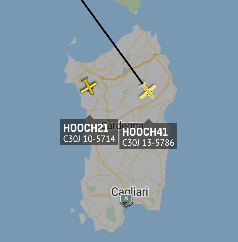 is_keelu's tweet photo. Busy day over Sardinia Island, #Italy
USAF
Lockheed MC-130J Commando II
#HOOCH21 10-5714 #AE4BE7
11-5731 #AE4E19
#HOOCH41 13-5786 #AE5963
#HOOCH42 15-5760 #AE54CD
#Planespotting #Planespotter #Planespotters #RadarSpotter #Aircrafts #MilitaryAircrafts https://t.co/xJV2i3gcNQ