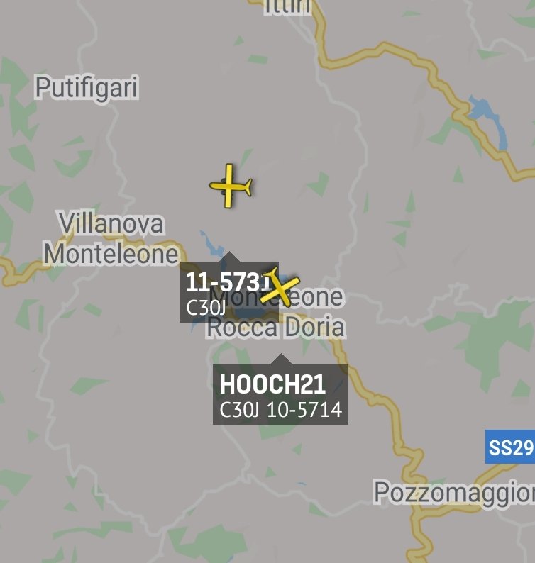 is_keelu's tweet photo. Busy day over Sardinia Island, #Italy
USAF
Lockheed MC-130J Commando II
#HOOCH21 10-5714 #AE4BE7
11-5731 #AE4E19
#HOOCH41 13-5786 #AE5963
#HOOCH42 15-5760 #AE54CD
#Planespotting #Planespotter #Planespotters #RadarSpotter #Aircrafts #MilitaryAircrafts https://t.co/xJV2i3gcNQ