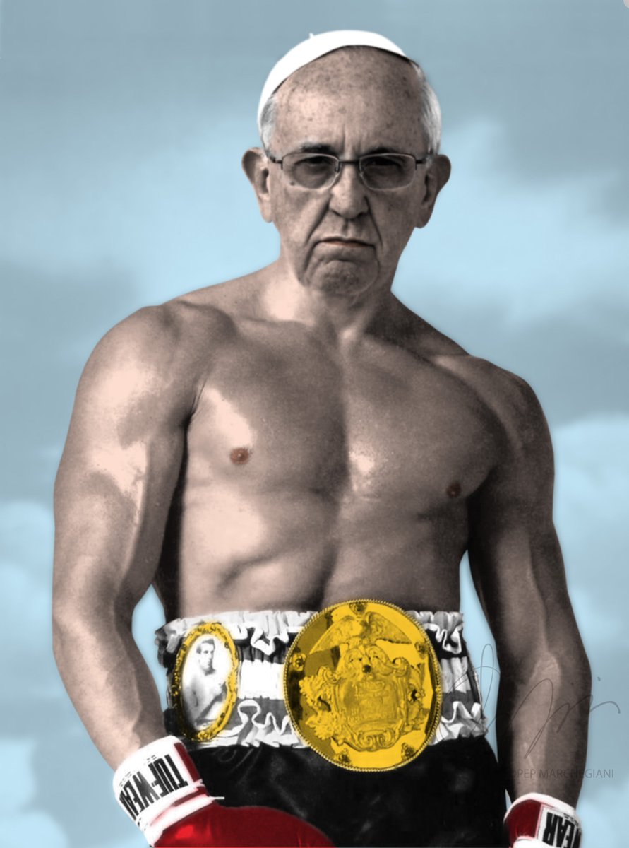 PEPMARCHE's tweet photo. #PapaFrancesco #PopeFrancis #rockybalboa #Vaticano #Pontifex https://t.co/0D8CKJ4SgG