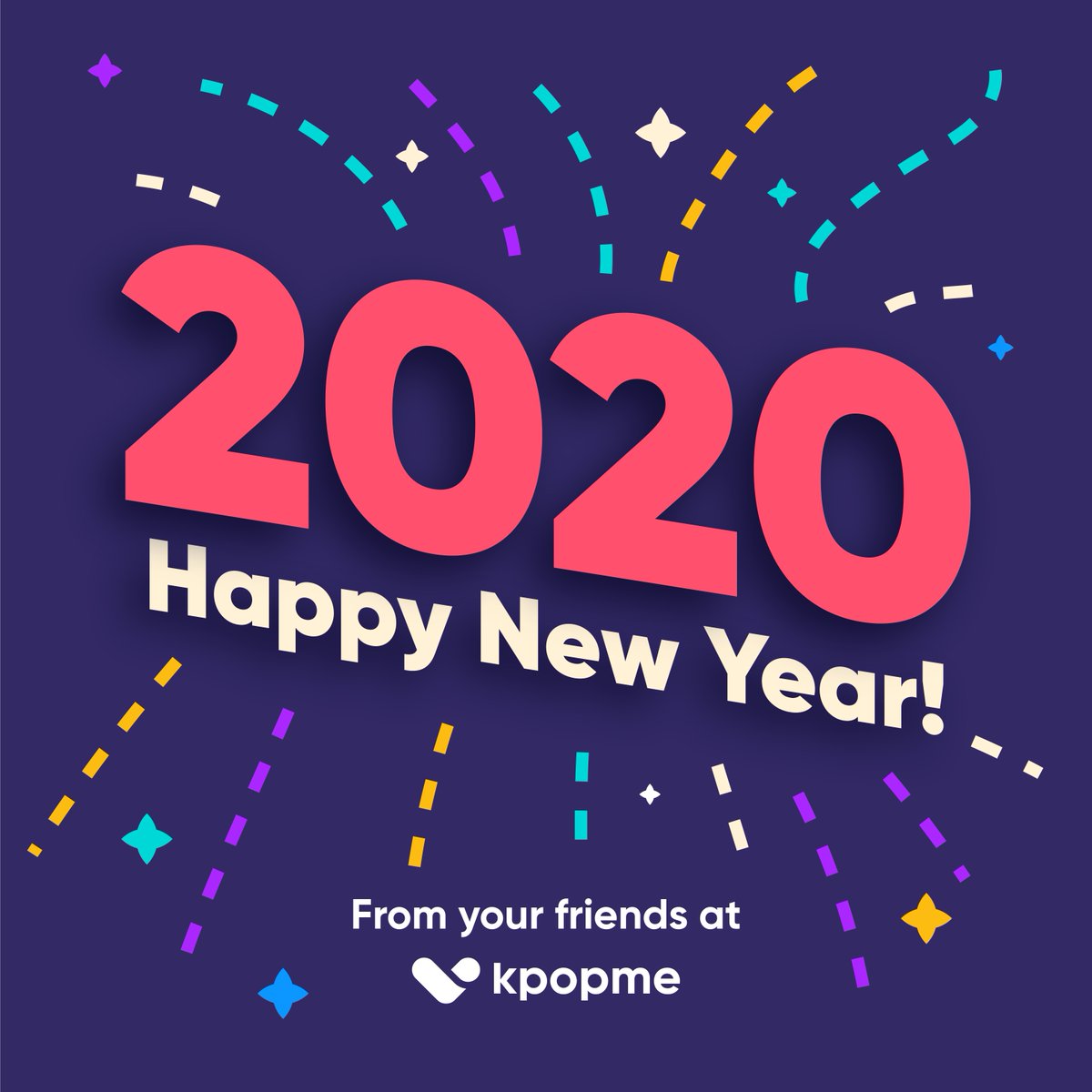 kpopmeent's tweet photo. Happy New Year 🎉
 
2019 was packed with all the fun adventures we went on with #KPOPMEFam and it’s all thanks to your continuous love and support 🥰 We’ll continue to work hard to create amazing memories with you in 2020 ❤️
 
Love, #TeamKME 🎊
 
#KPOPME #ForTheFans https://t.co/ShZRq3Df7H