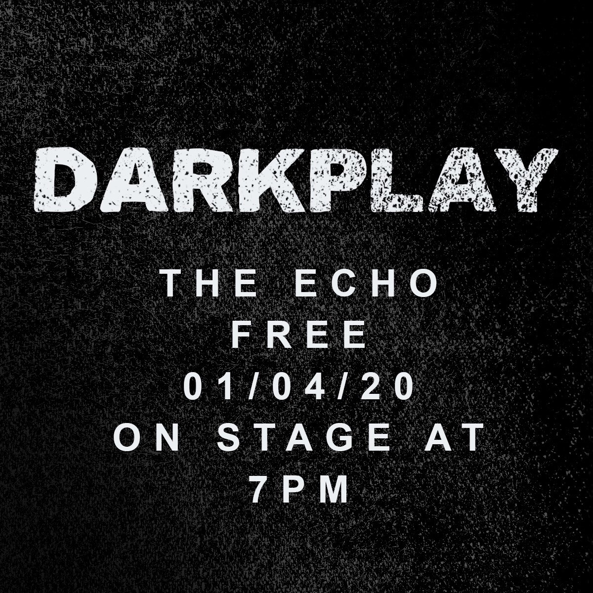 Darkplaymusic's tweet photo. Happy new year! Hang out with us this Saturday!!! 💥 @TheEchoLA https://t.co/ANtli6iitP