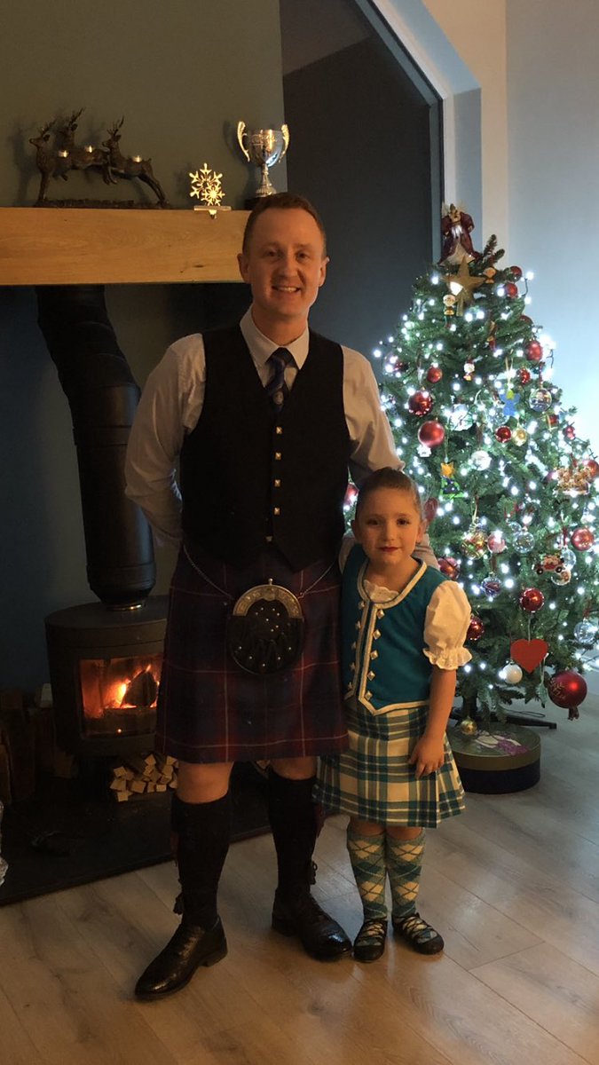 MrsLochore's tweet photo. Iona and her dad ready for their first gig at Hogmanay.  @MissDalyAPS @airthprimary https://t.co/G9AJ50aqF1