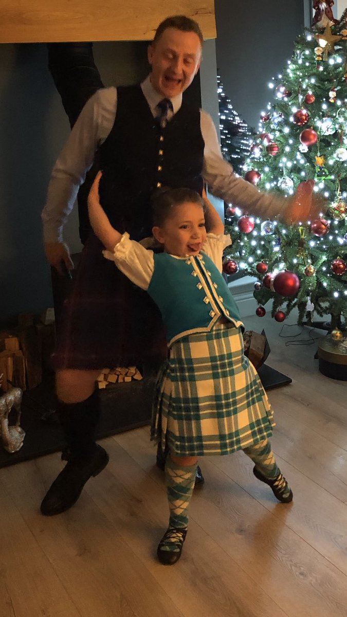 MrsLochore's tweet photo. Iona and her dad ready for their first gig at Hogmanay.  @MissDalyAPS @airthprimary https://t.co/G9AJ50aqF1