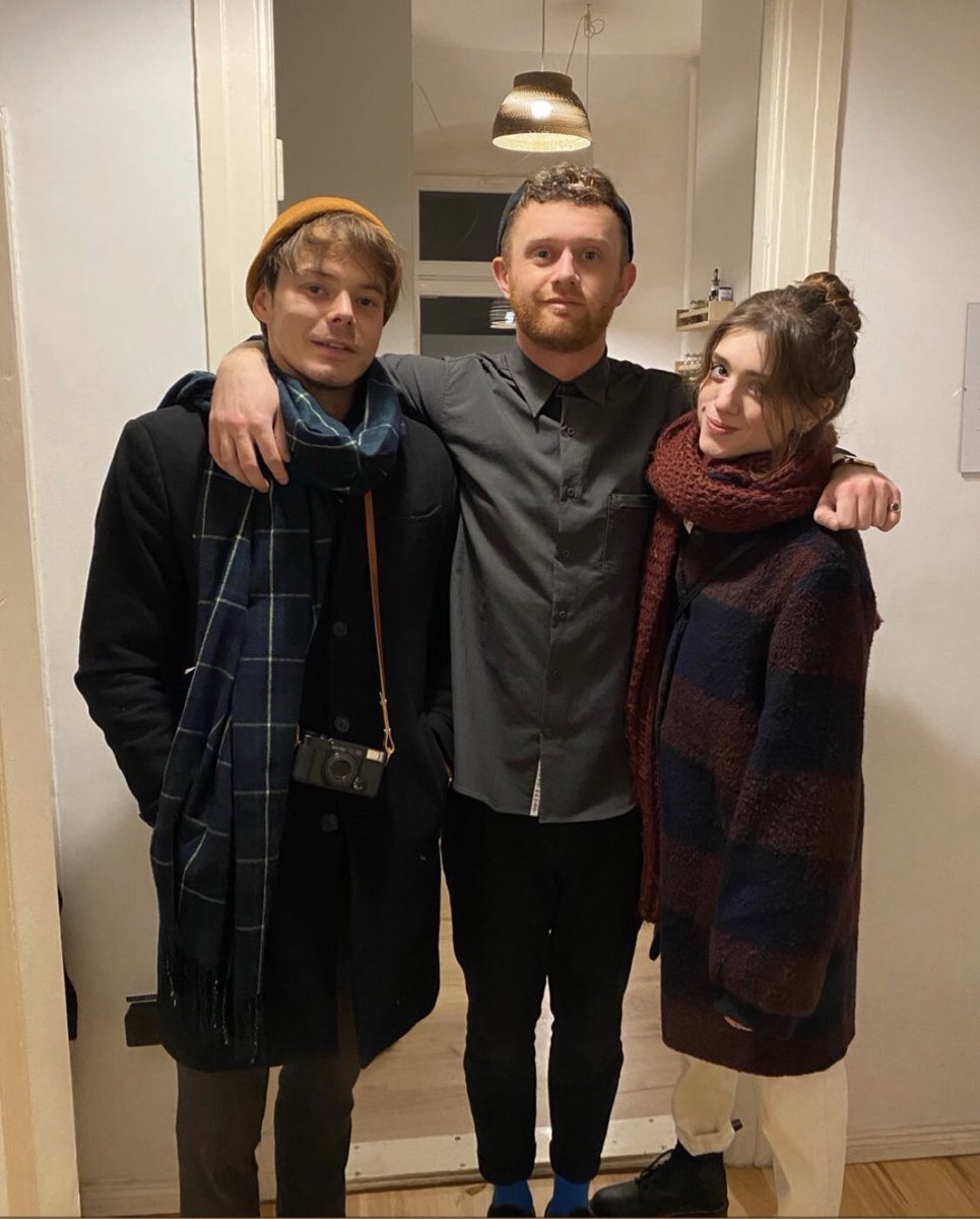 Natalia and Charlie with a friend in Berlin 🎉🙌