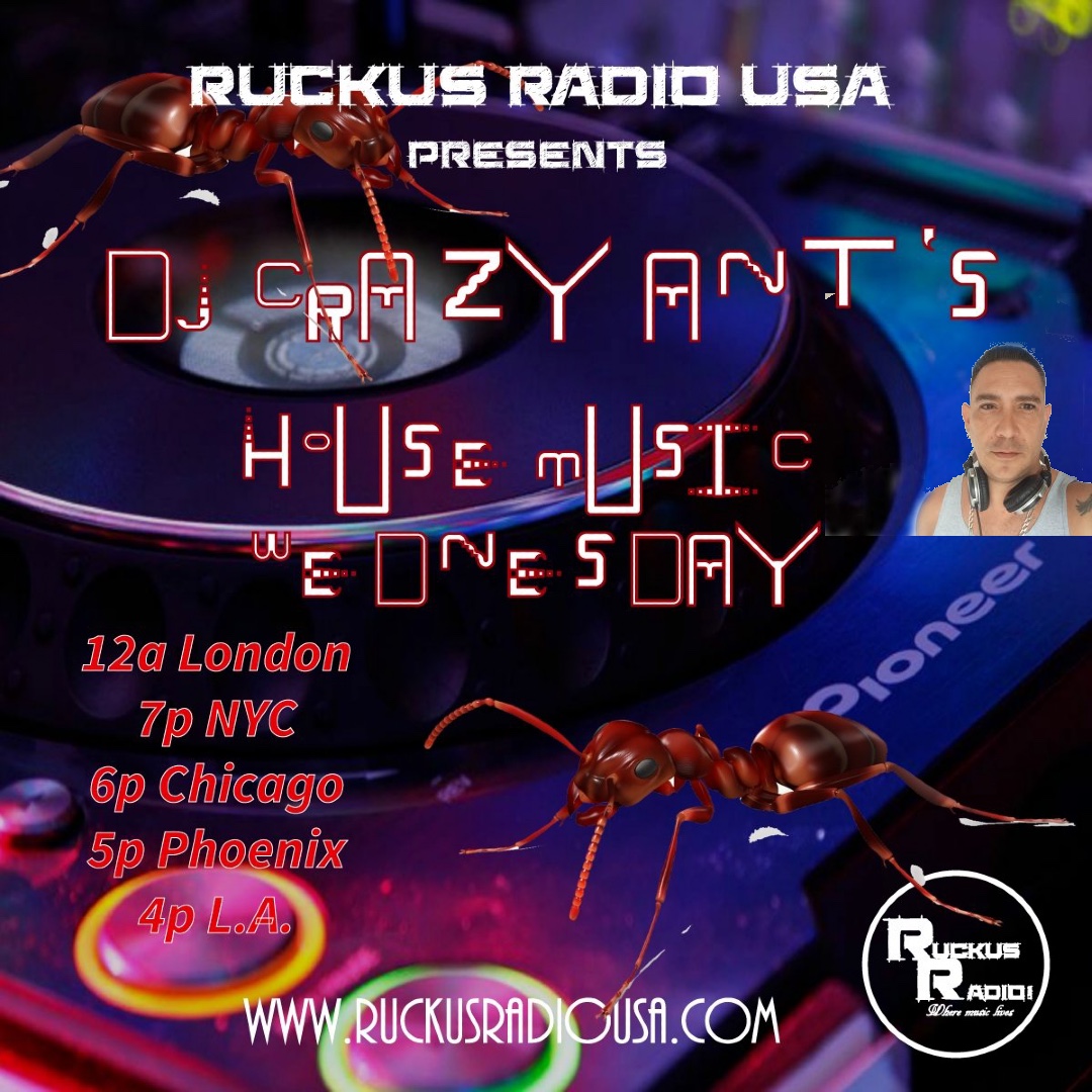 DJCrazyAnt's tweet photo. First Mix of the New Year! Tonight, @DJCrazyAnt is on @UsaRuckus #ruckus #causingaruckus #DJCrazyAnt @NECT3Rofficial @_nickie24_ @Chipsi50 @music_first56 @RascalRecords @ThierryCao @budlight @SofiaKatsaros @DJ_ET3RNAL @A_drew_Gab_iel @DaRealDJ_Sekret https://t.co/LncLVKmvTT