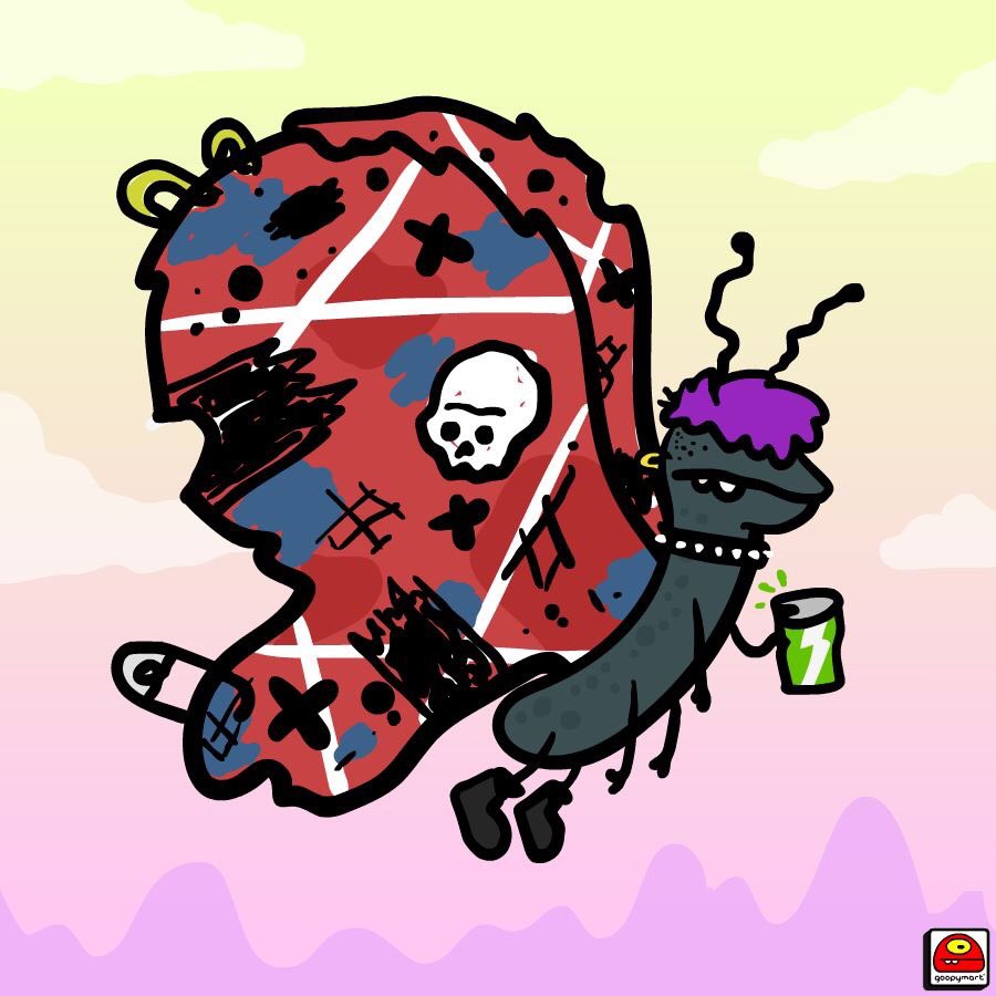 Punkerfly  #goopymart #cartoon #cartoony #comic #digitalart #artgram #dailyart #doodle #sketch #unusual #illustration #instaartist #fun #funny #art #artist #artistic #creative #creativity #drawing #instaart #color #happy #laugh #cool #artoninstagram