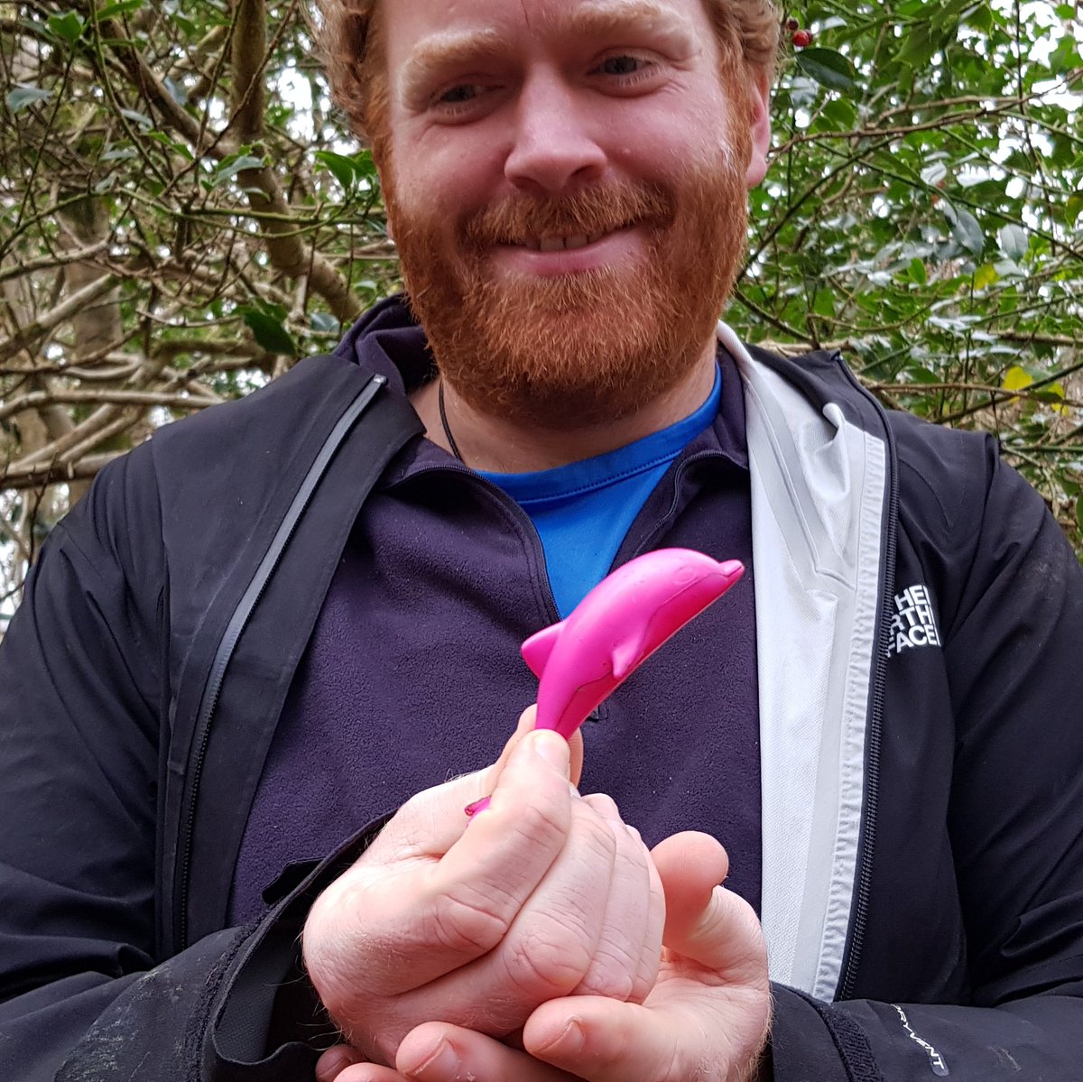 @Q_petr won the prize for correctly guessing how many species we'd find, but @NimbosaEcology takes the biscuit for the most random find of the day . . . #freshwaterdolphin