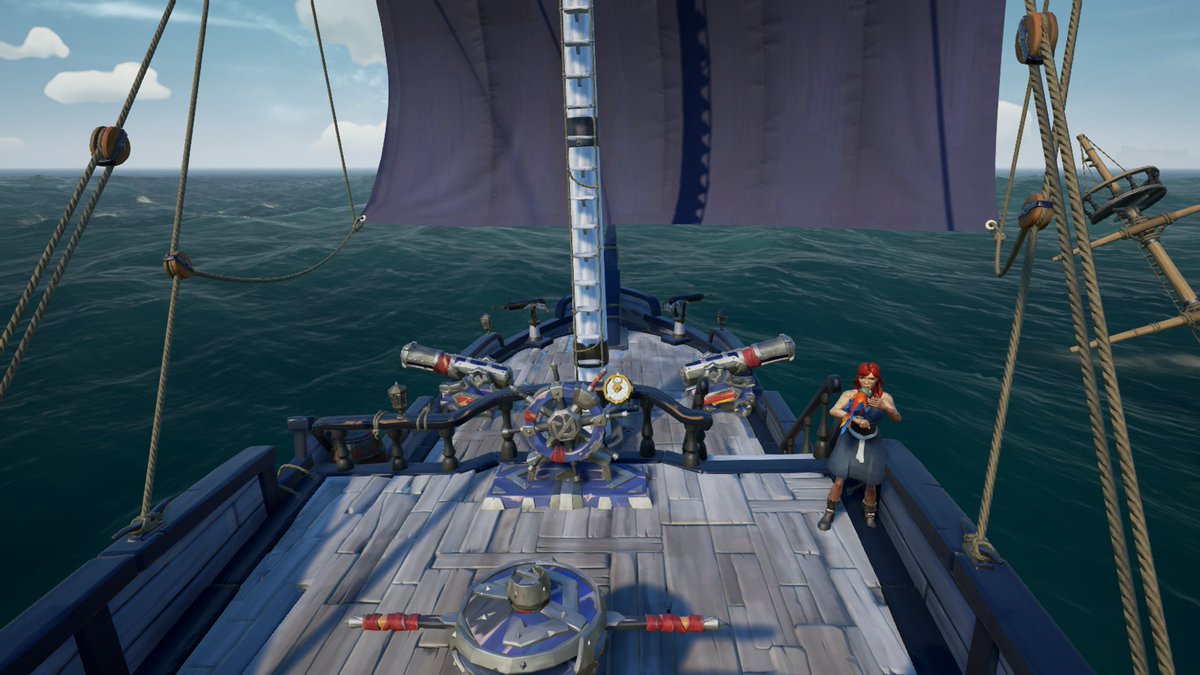 CaptainJollydog's tweet photo. Fun and shenanigans with me first mate @tokks123 on the deadly #SeaOfThieves https://t.co/eIK1dFkbJB