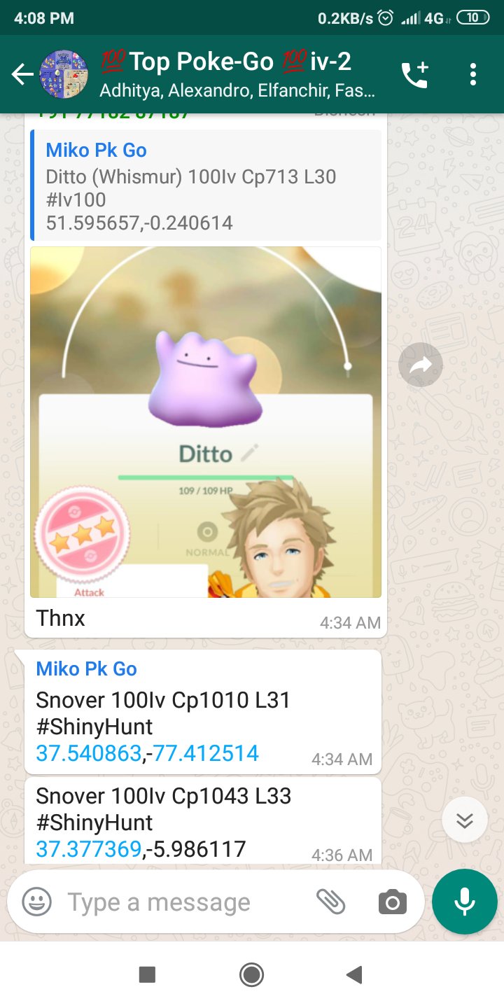 coordenadas para ditto pokemon go