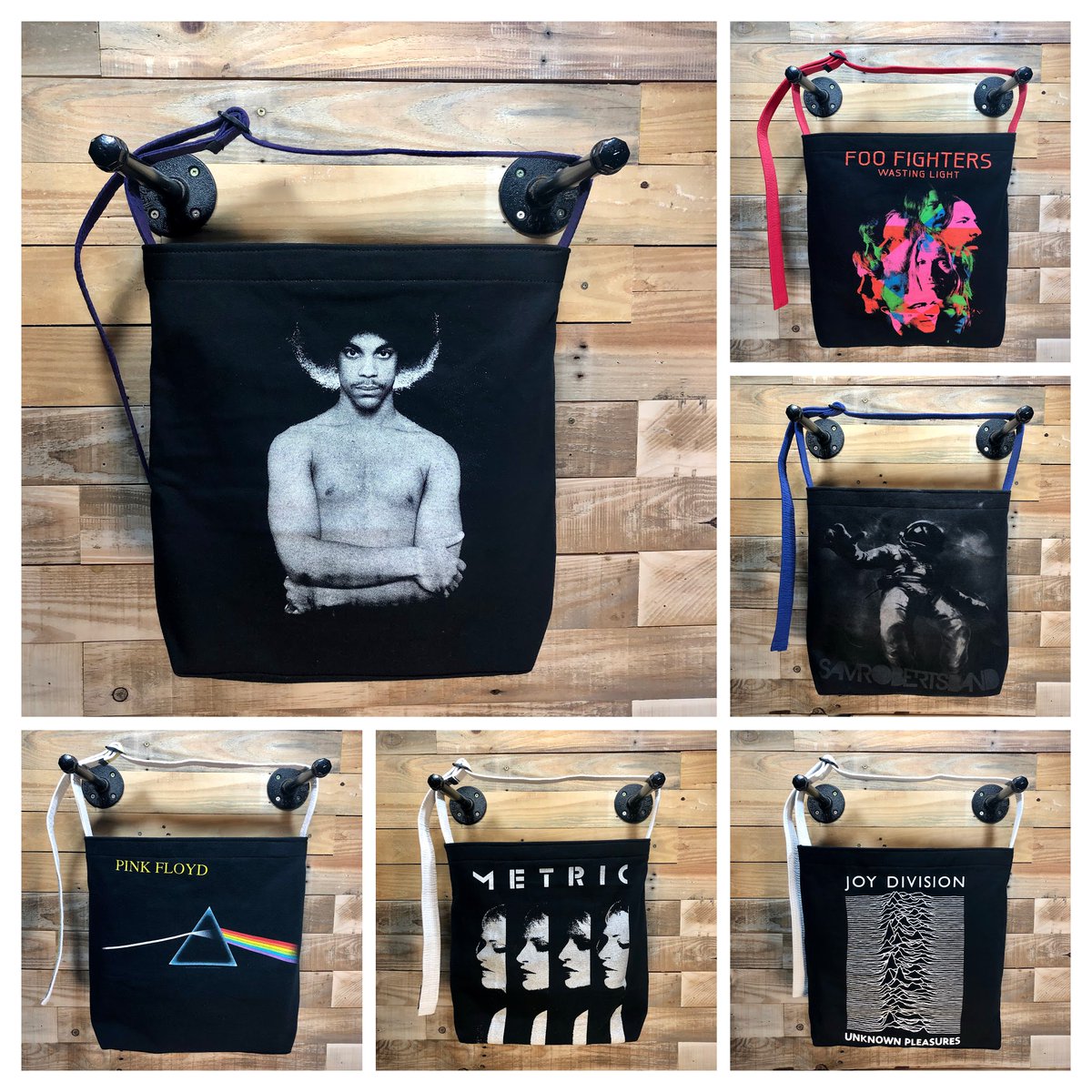 goodfarken's tweet photo. Happy 2020 Y'All! Here's our last batch of 2019 Tee Bags that we've just added to our https://t.co/249ZNUv8Tw shop. All RocknRoll to close out the year. Also art courtesy of Norval Morrisseau 🤟🎸🇨🇦 #happynewyear2020 #Happy2020 #FooFighters #goodfarkenbags #morrisseau #teebags https://t.co/a6bZqLhLPs