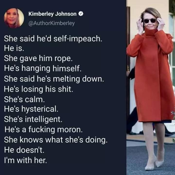 KiriTheCAG's tweet photo. #WokeUpOnJanuary1stAnd #IamWithNancy #BirthdayGiftsForBoomers https://t.co/6FoB2qAz7F