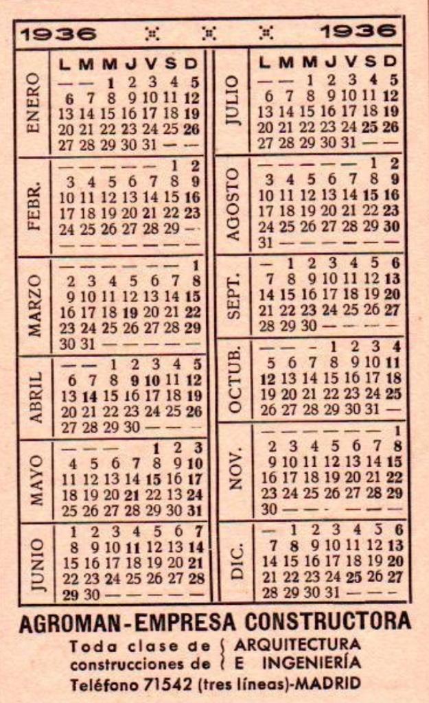 ipeutrera's tweet photo. Curioso que el calendario de 2020 sea el mismo que el de 1936...Ojalá no pase de ahí. https://t.co/SHnveZLTNY