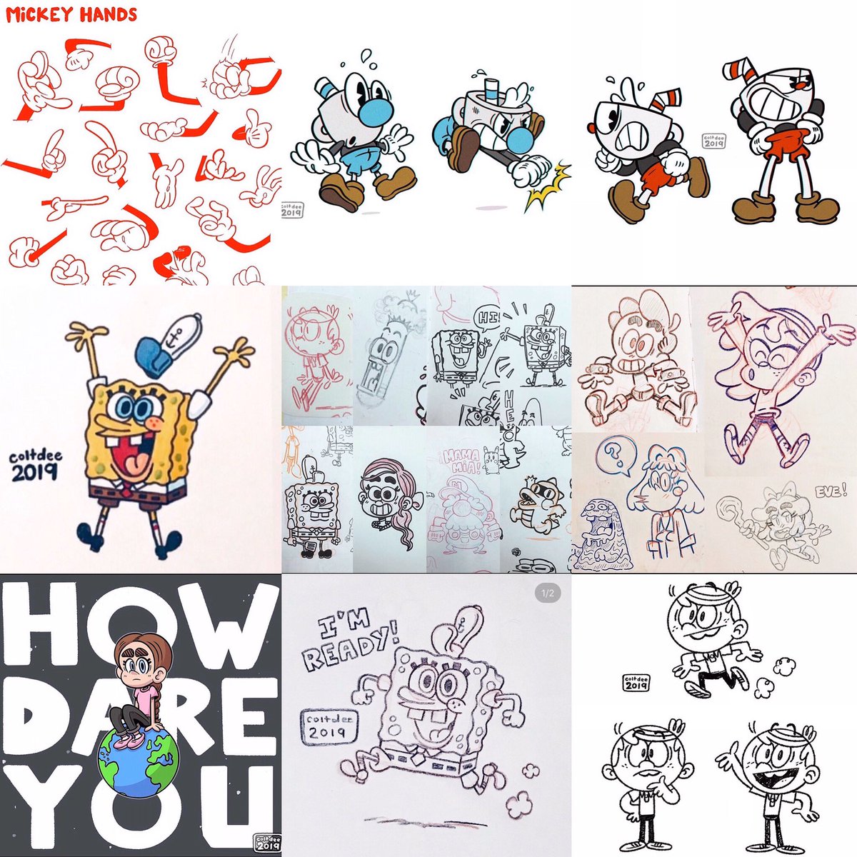 #topnine2019 from my Instagram! Enjoy and looking forward to more doodles in 2020