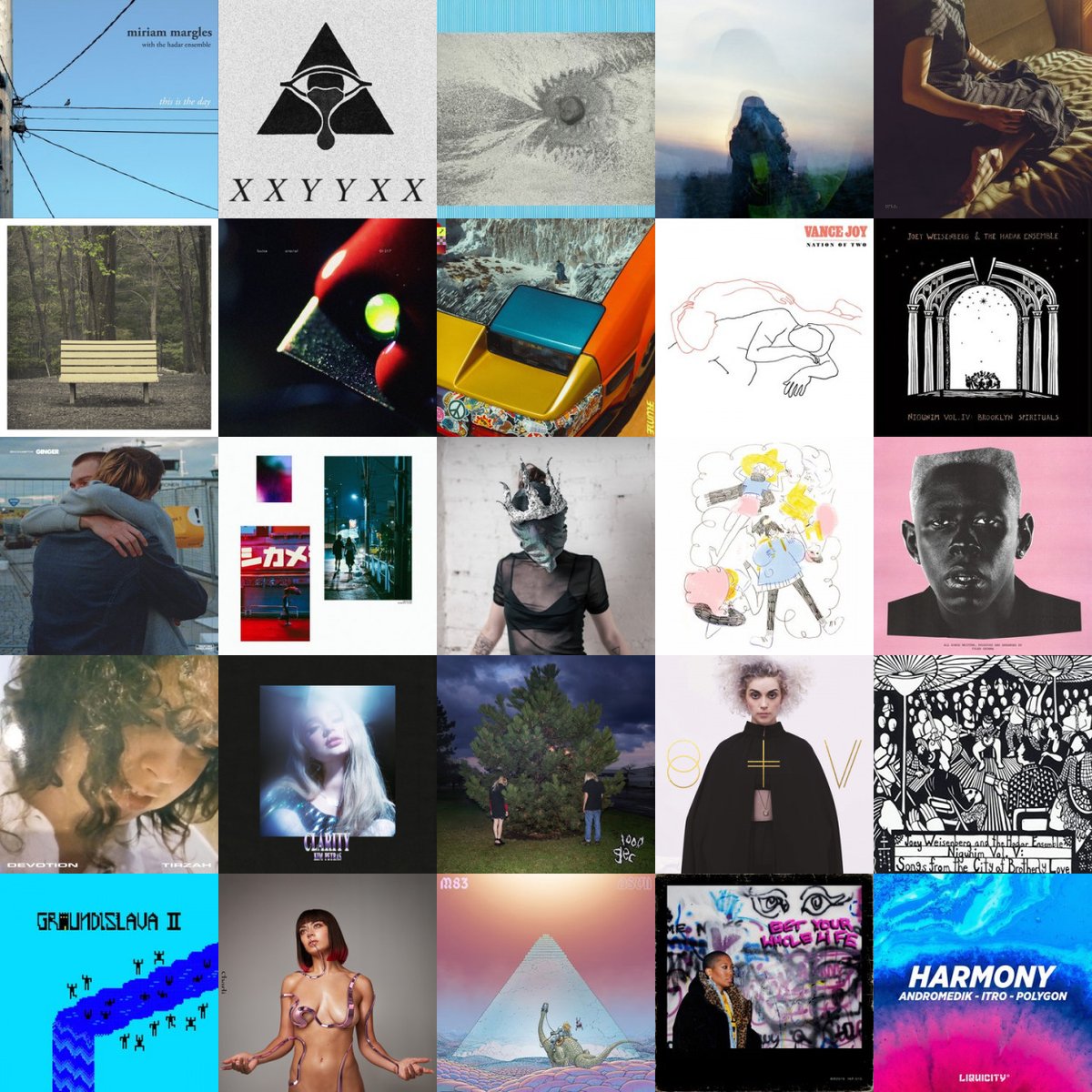 jessfromonline's tweet photo. lastfm 5x5 for the last year #jessfm https://t.co/MrRvzc8lHS