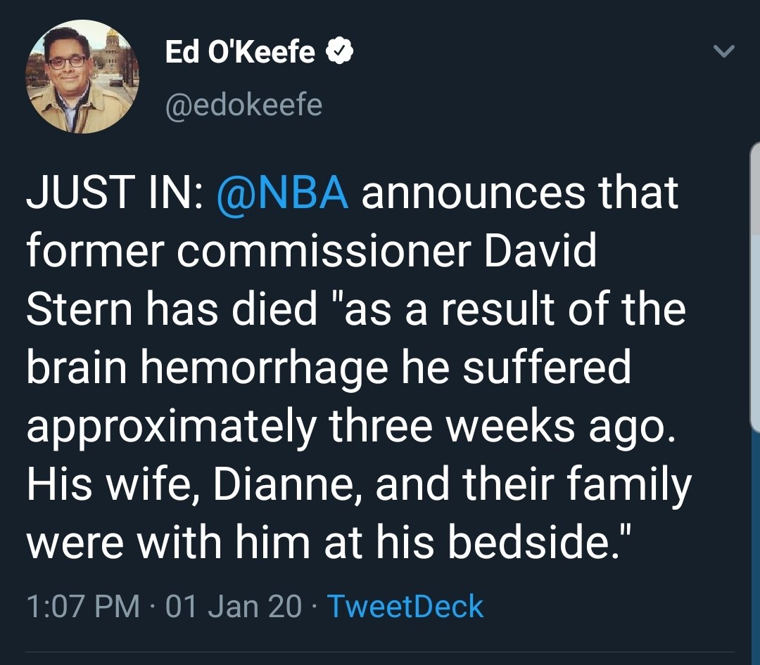 How every other reporter talks about the passing of David Stern vs. Darell
