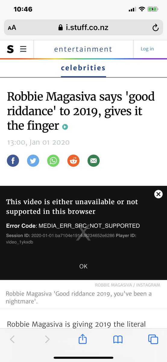Robbie_Magasiva's tweet photo. Hey @NZStuff really? news a little slow this week? It’s been tough year and tough Xmas put you still manage to put the boot in there. Good ya guys. https://t.co/9oMmjfDRK1