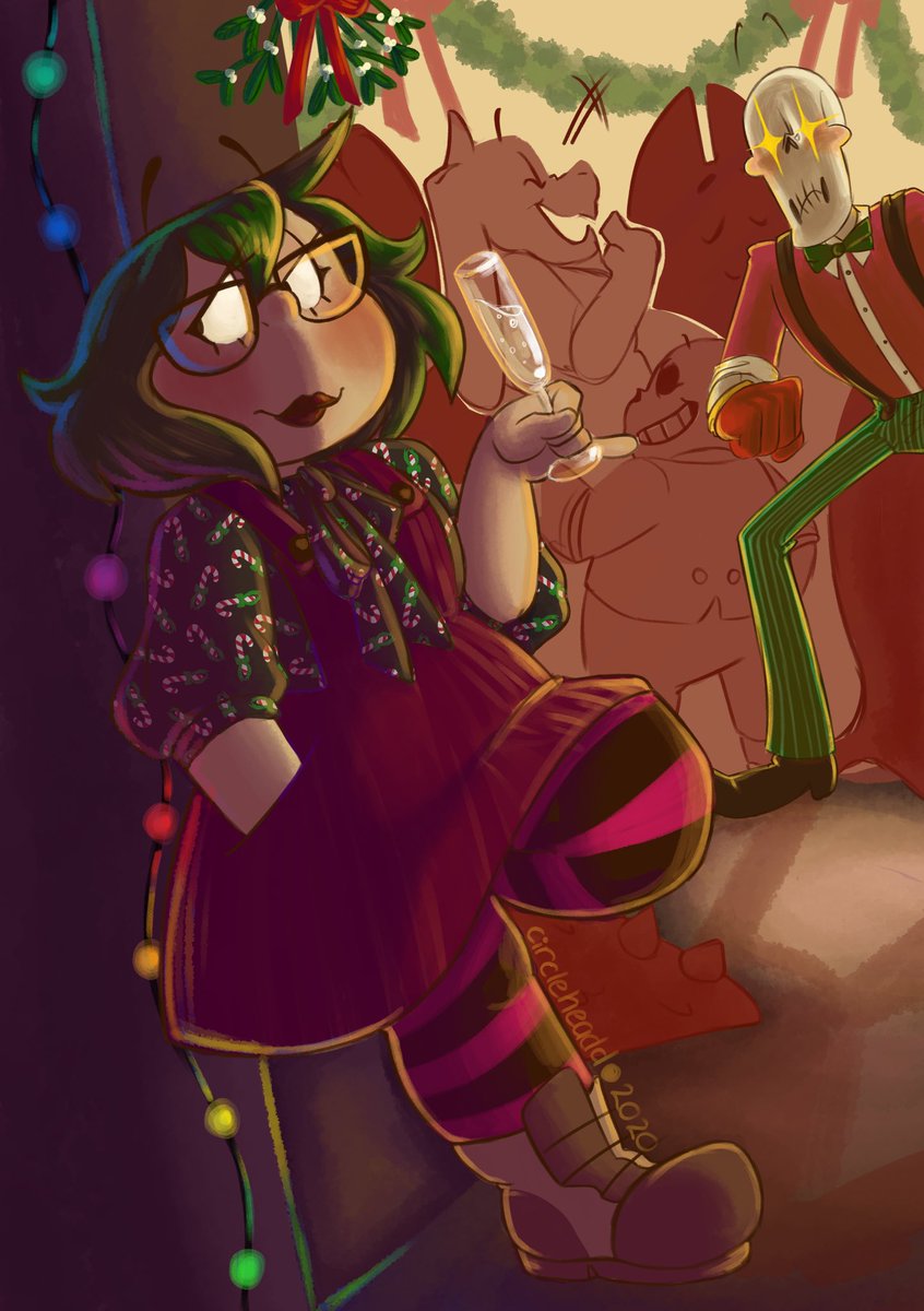 HAPPY NEW YEAR!!! TARGET ACQUIRED!!!!!!! #undertale #papyrus #papyrusxselfinsert #papyrusxreader