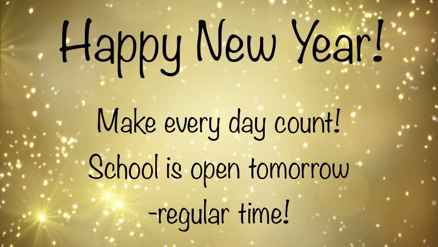 oliverStOwls's tweet photo. Back to school tomorrow! 
Doors open at regular time! 
Let’s make every day count! 
100% attendance! @NPSvoices #oliverPride #makeEveryDayCount #100attendance https://t.co/ngUyQyPrYP