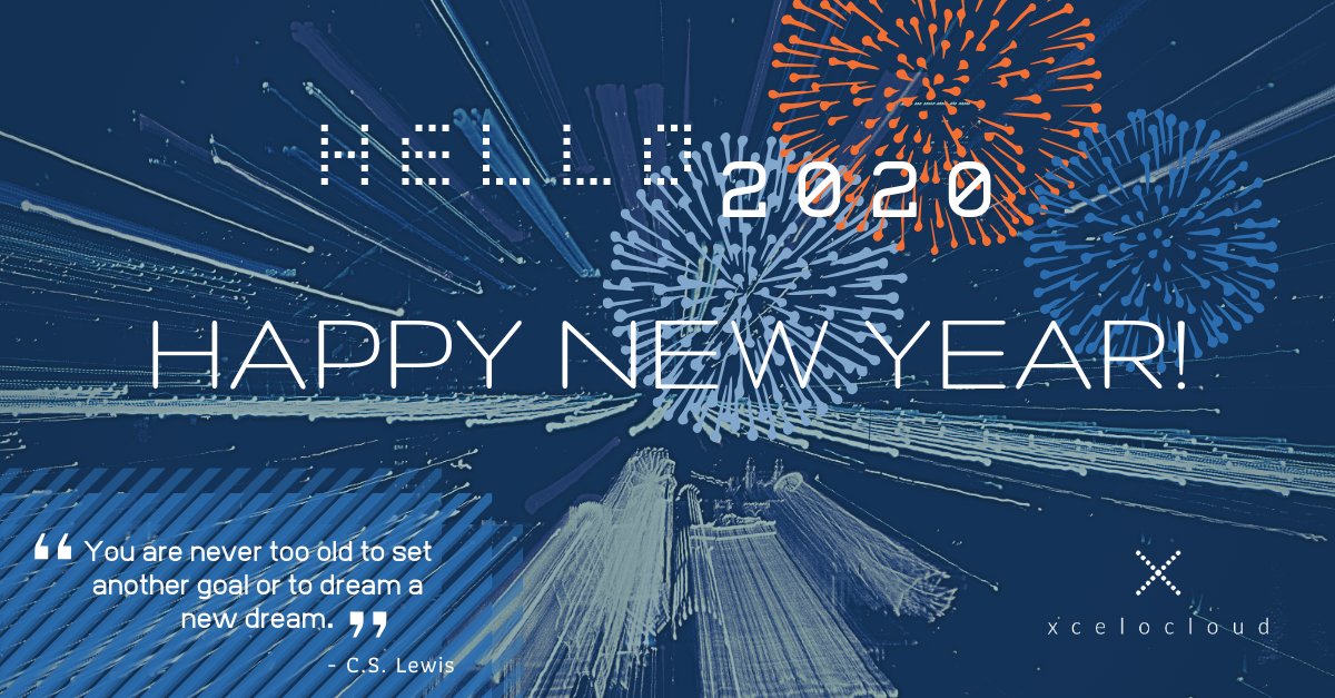 xcelocloud's tweet photo. Happy New Year from our team to yours! Looking forward to reaching new heights together in 2020! #NewYear #Hello2020 #Xcelocloud https://t.co/lmqJRLoxch