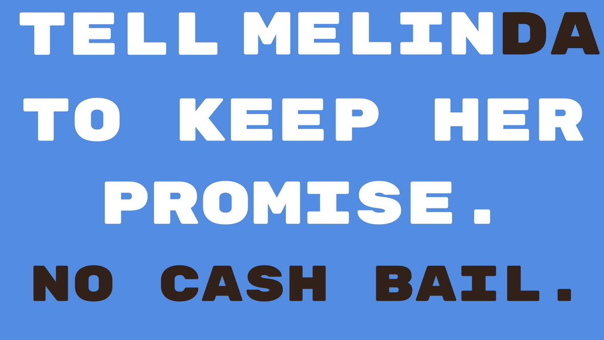ProgressiveOur's tweet image. facebook.com/events/8253853… This Friday, we’re protesting @MelindaKatz’s lies. DA Katz is putting lives on the line with her failure to live up to her campaign promise of not asking for cash bail. This is not what justice looks like. Join us.