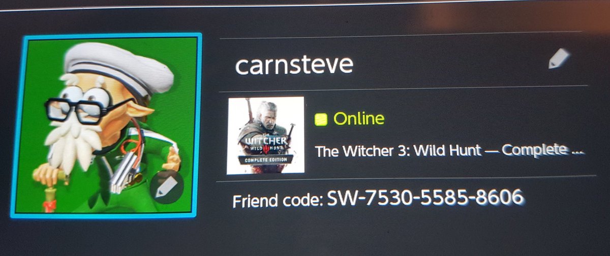 CarnSteveGames's tweet photo. Anyone else have a Nintendo switch or Switch Lite.
Just got a new one and looking for friends.
Friend code is SW-7530-5585-8606 
#NintendoSwitch #NintendoSwitchLite #gamers #GamersUnite #switchfriends #friendcode https://t.co/J6geTgr8nh