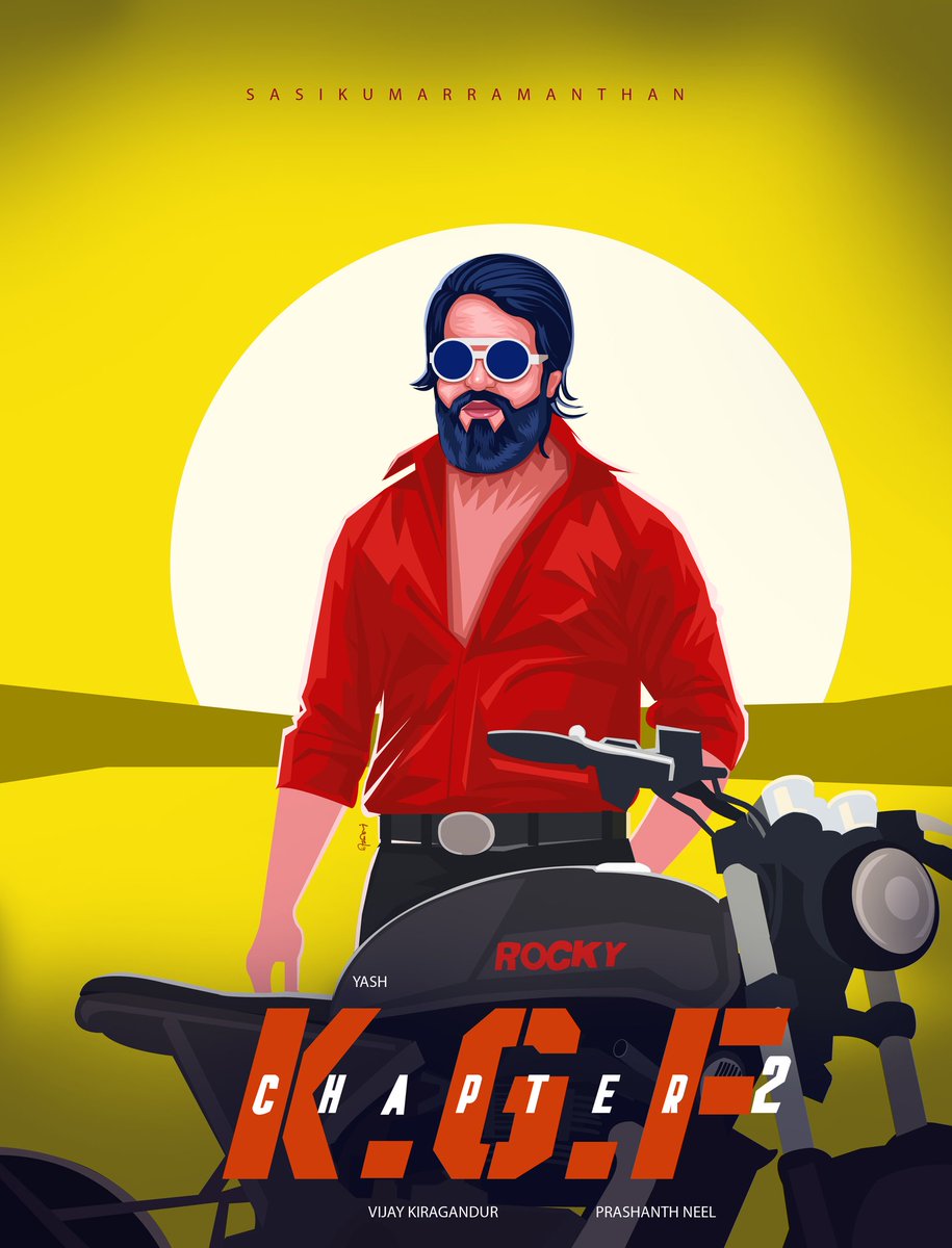 sasikum09543497's tweet image. #TheNameIsYash #Yash #kgfchapter2update #kgfchapter2 #FANART #MoviePosters2020 #illustration