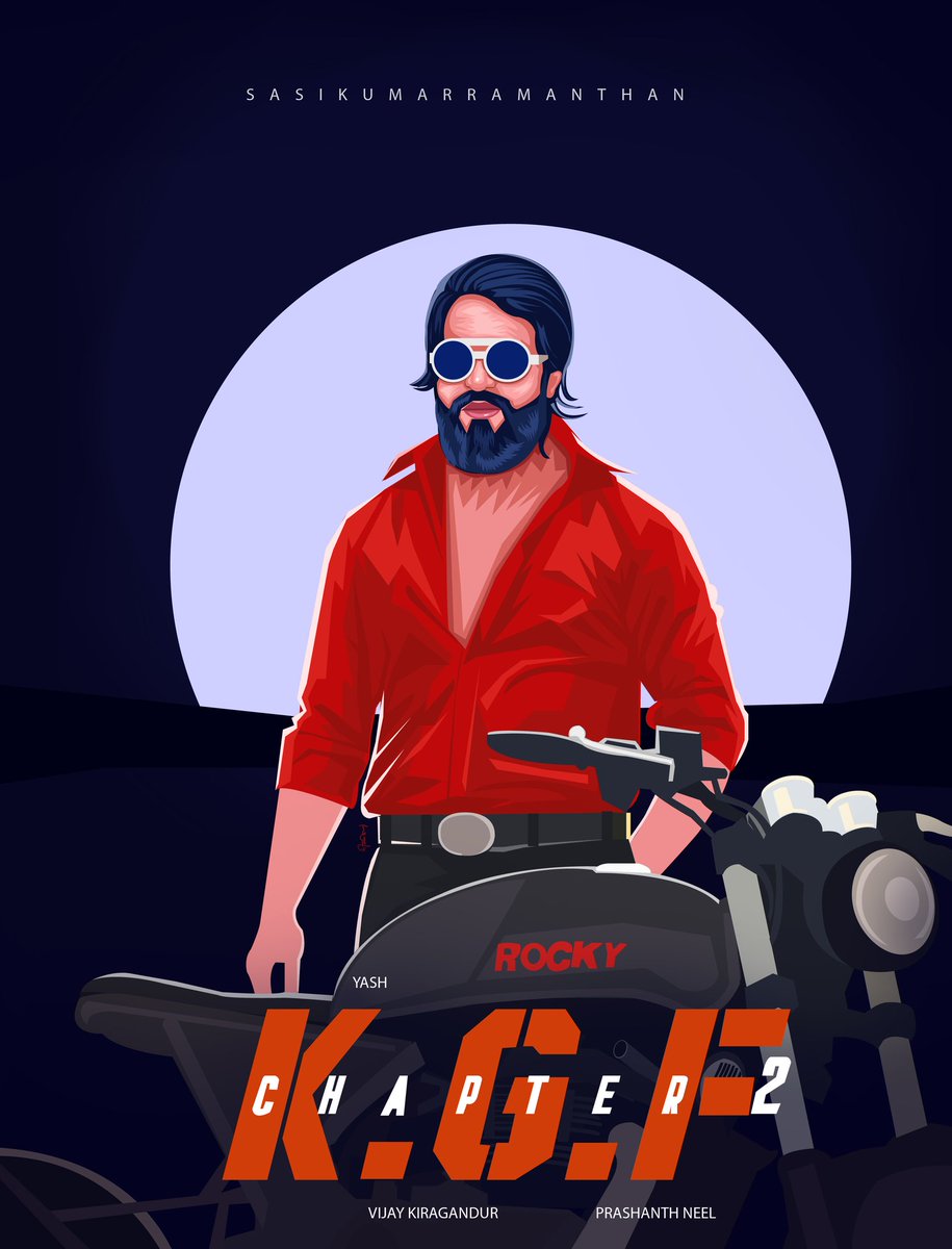 sasikum09543497's tweet image. #TheNameIsYash #Yash #kgfchapter2update #kgfchapter2 #FANART #MoviePosters2020 #illustration
