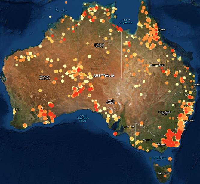 givenownews's tweet photo. Want to help #bushfireAustralia affected communities, wildlife, farmers and volunteers? Search our site for verified causes you can trust. #bushfiresVIC #bushfiresNSW #BushfiresWA #BushfiresSA #BushfiresNT #BushfiresTAS #BushfiresQLD Pic: @GeoscienceAus 
https://t.co/qWDcyNICm7 https://t.co/TEESxQIxRC