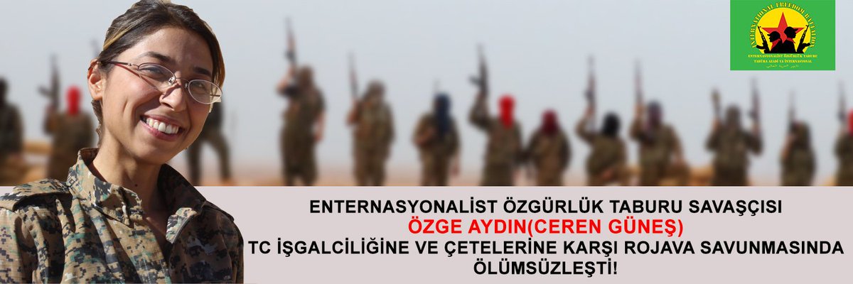 TheBaseBK's tweet photo. @TA_Anarsist On Nov 3rd, Ceren Güneş, fighter in @OzgurlukTaburu &amp; @__ozgurlukgclri, fell fighting against the fascist Turkish states invasion of Rojava. Internationalist fighters are always on the front lines &amp; having been in Rojava for four years, she fell at the Serakaniye-Til Temir front. https://t.co/BNL8saiK2b