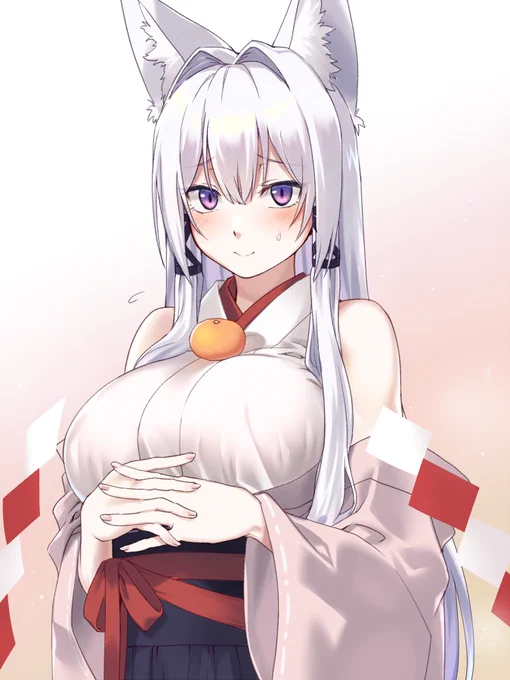 うちのこ たまもさん鏡餅ならぬたまももち 