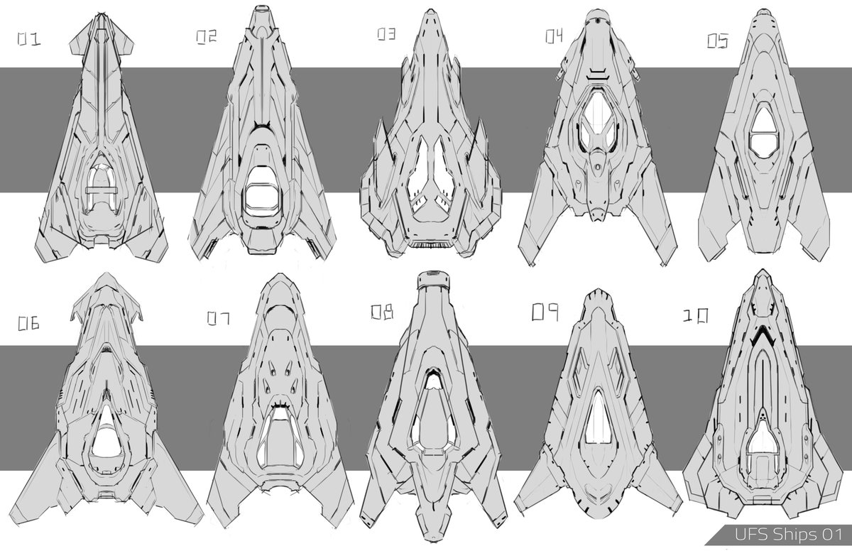 I did some early concept work for an untitled space themed indie game. I didn't stick around very long but here are a few spaceship exploration concepts that I managed to find.