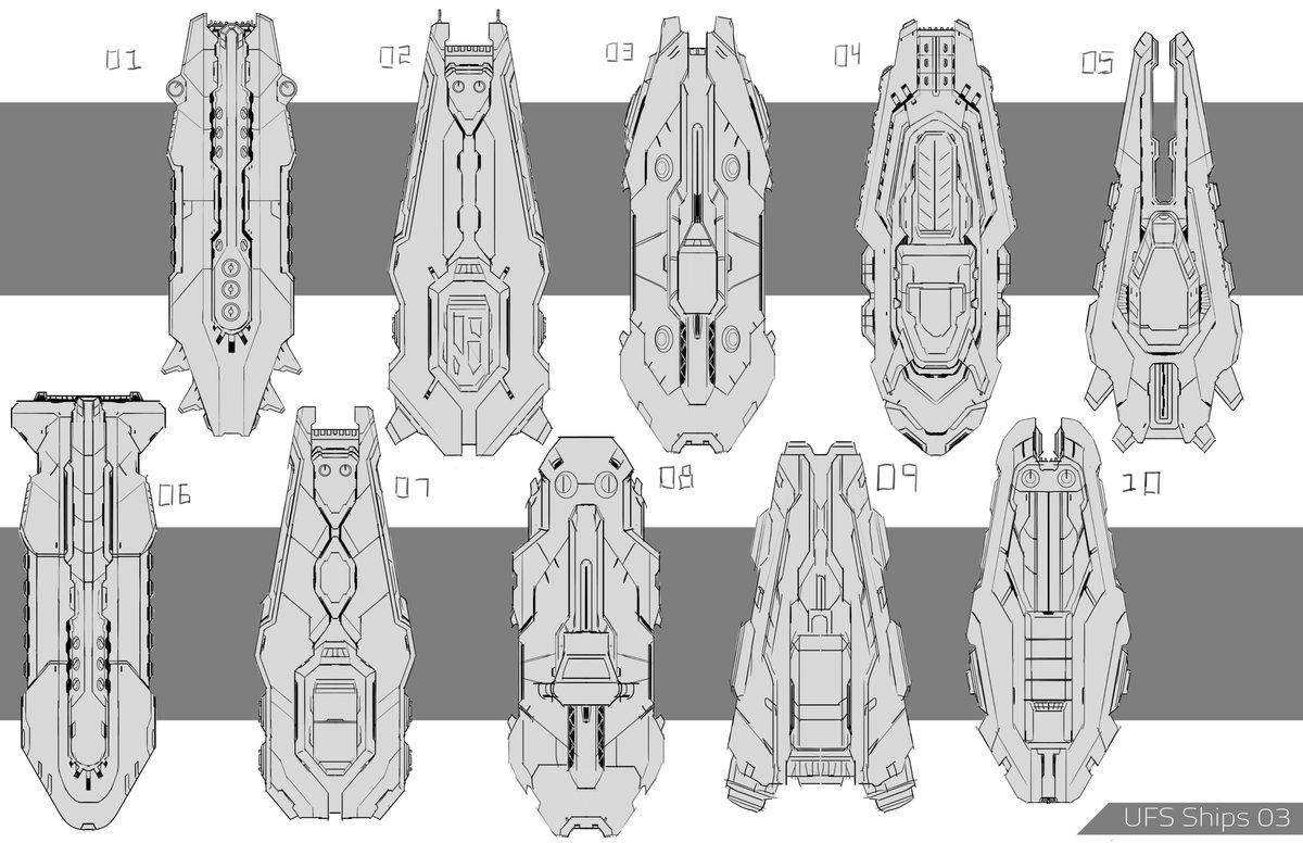 I did some early concept work for an untitled space themed indie game. I didn't stick around very long but here are a few spaceship exploration concepts that I managed to find.